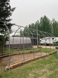 shelter logic frame without tarp for sale