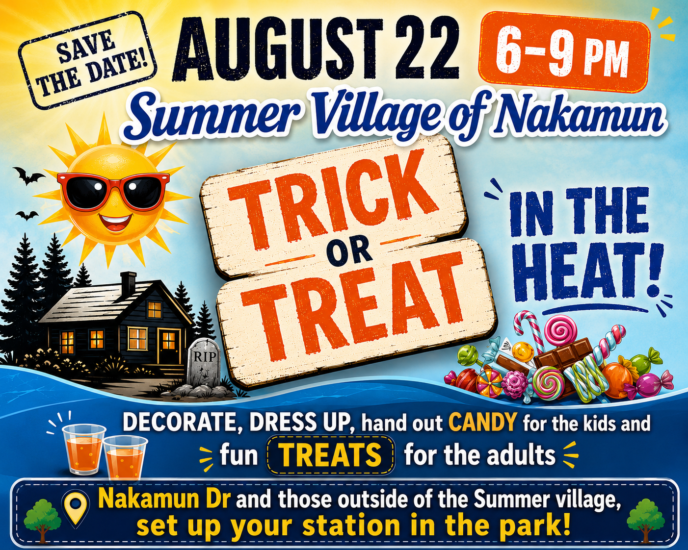 Trick or Treat in the Heat Poster